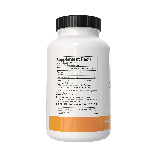 MEHAGO Omega 3 supplement facts and label information