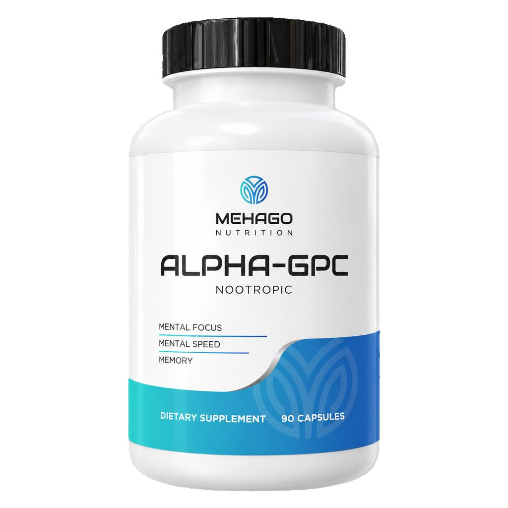 Mehago Alpha-GPC front bottle, 90 capsules
