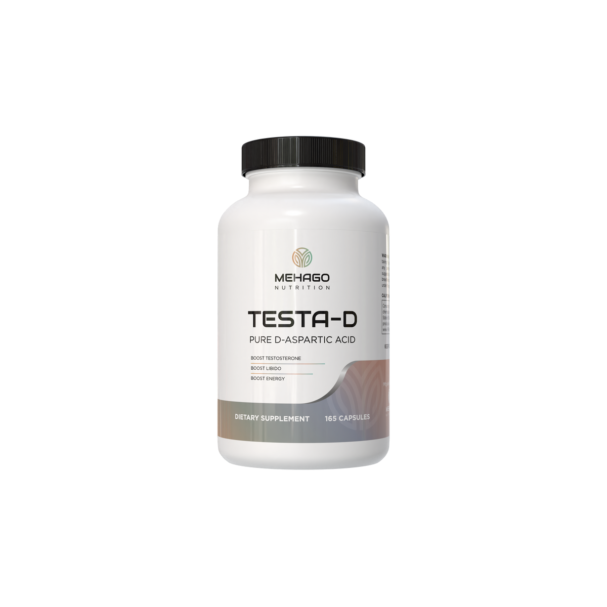 MEHAGO TestaD bottle — transparent background