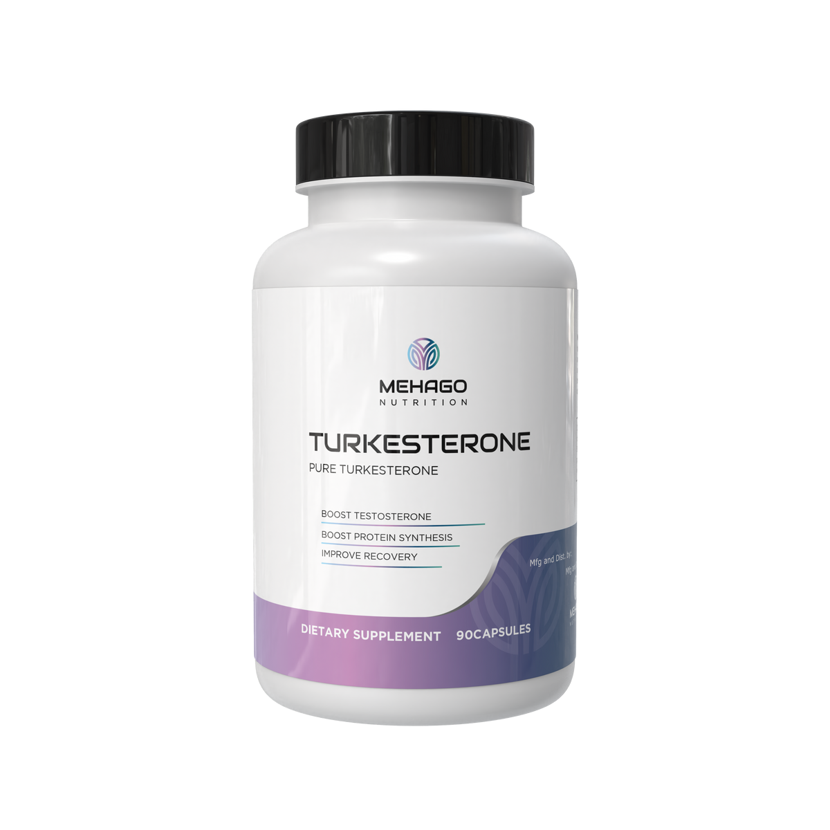 MEHAGO Turktesterone bottle — transparent background